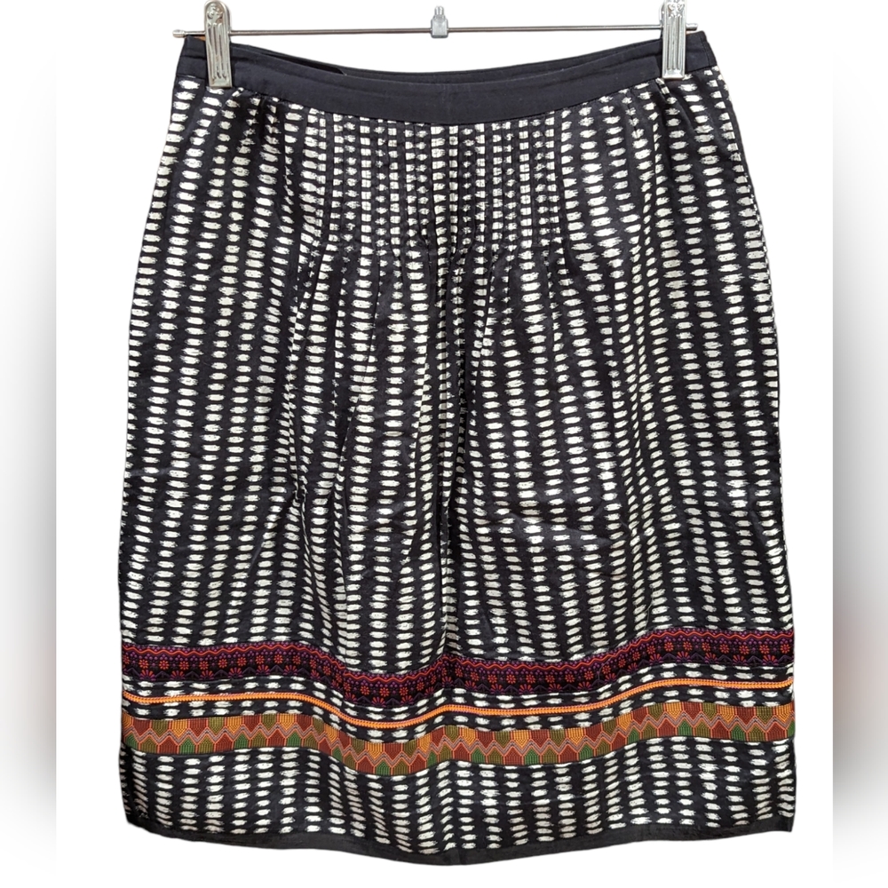 Anthropologie Edme & Esyllte Berribond Rings A-Line Skirt Size 6